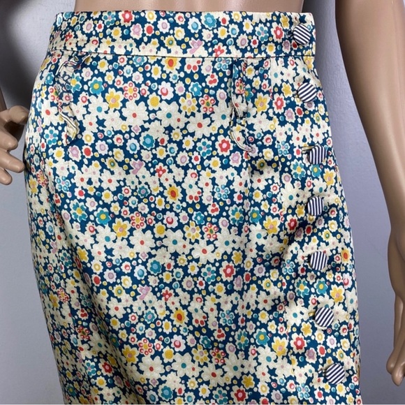 MARC JACOBS SILK FLORAL PRINT MINI SKIRT - Picture 3 of 5